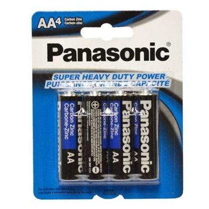 PANASONIC AA 4 SUPER HEAVY DUTY POWER BATTERIES 4 PK