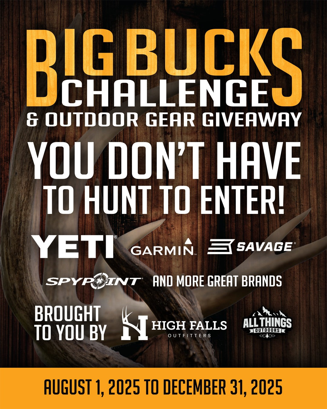 2025 BIG BUCKS Challenge & Outdoor Gear Giveaway