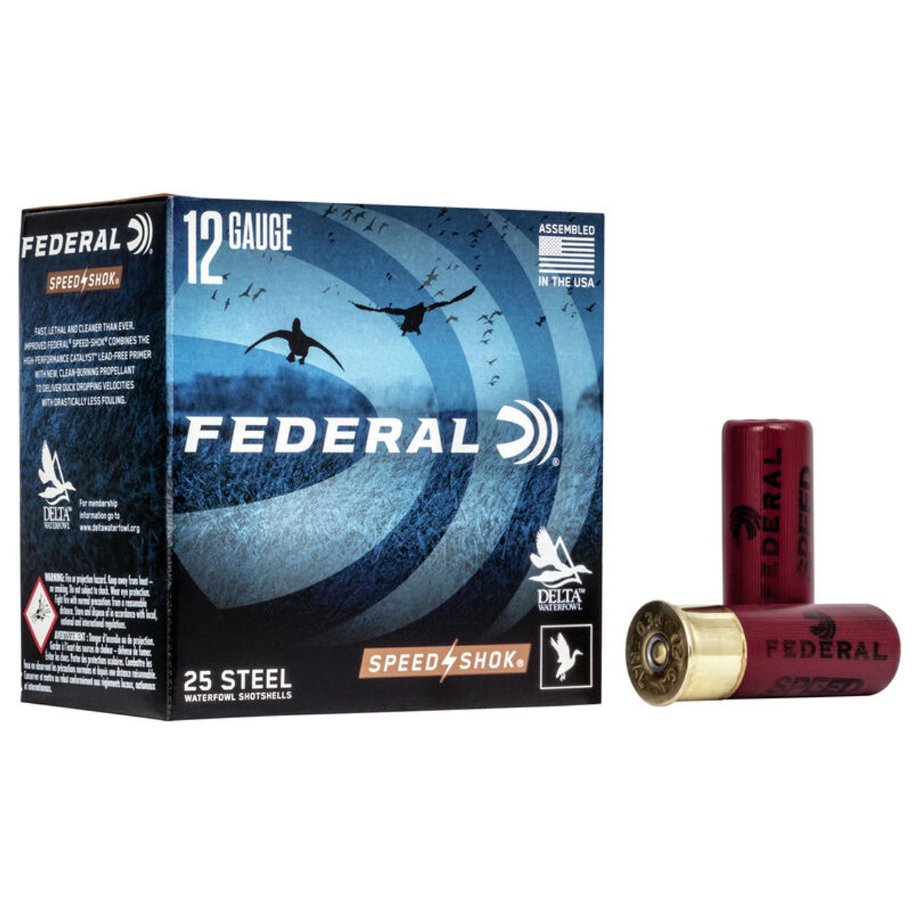 Federal Speed-Shok 12 Gauge Ammo 2-3/4" Shell #4 Steel Shot