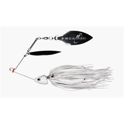 Freedom Tackle 50051 Double Willow Spinnerbait 12 oz White