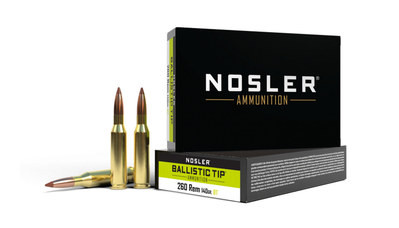 Nosler 61027 260 Rem 140gr Ballistic Tip 20 ct