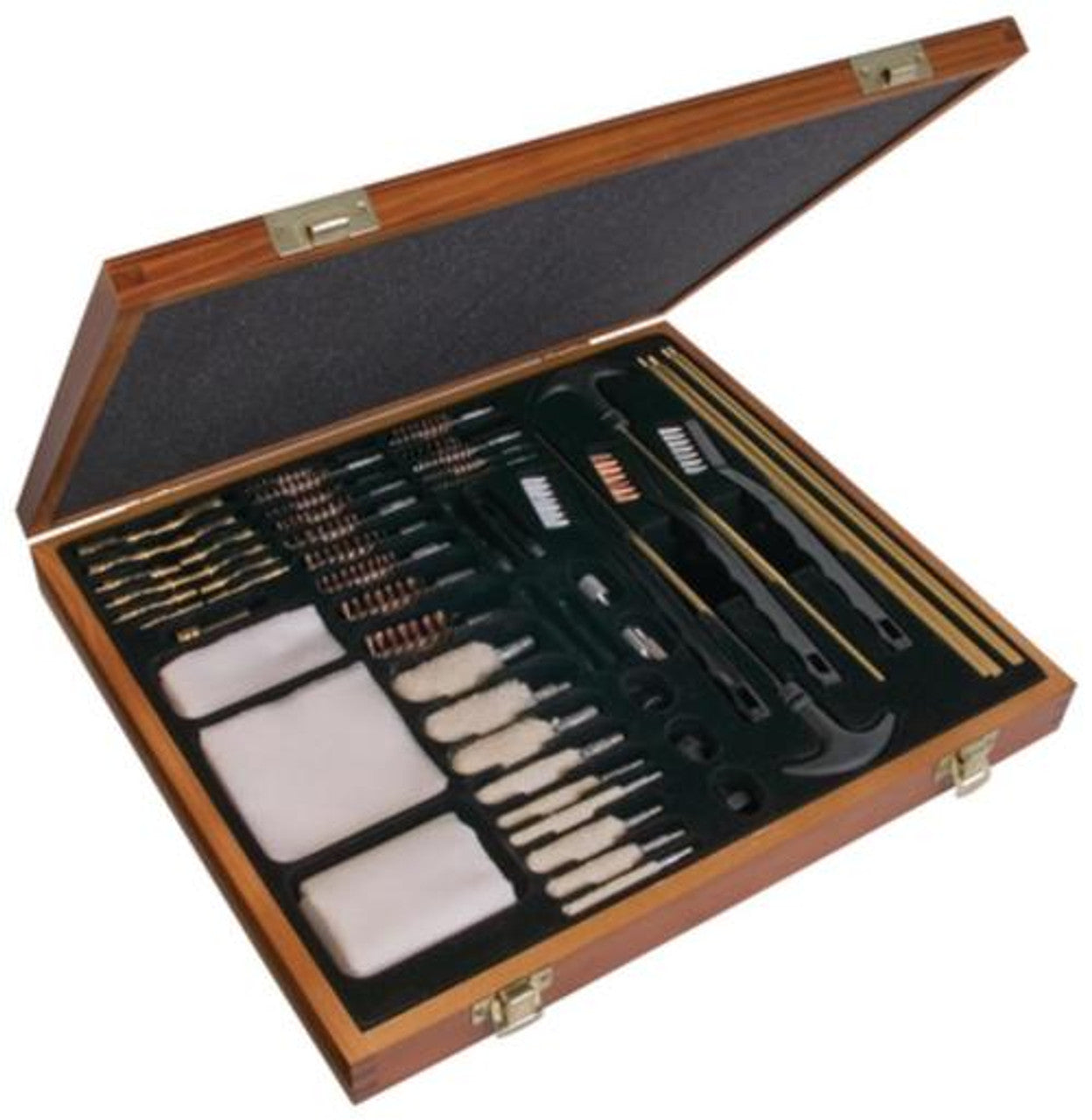 28 PIECE UNIVERSAL WOOD GUN CLEANING BOX