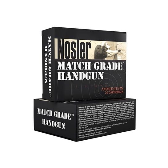 Nosler 51277 Match Grade Handgun Ammo 45 ACP JHP 230 Gr 850 fps 20 Rnd Boxed