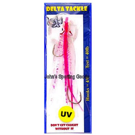 Delta Tackle Rigged Squid Hoochy- 4 .5in- Spatter Back
