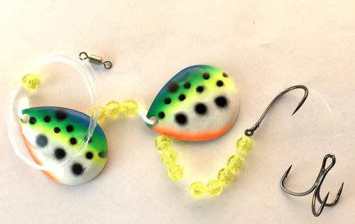 Shur Strike SHR-WCH-0610 Big Boy Walleye Candy Harness, #6 Colorado