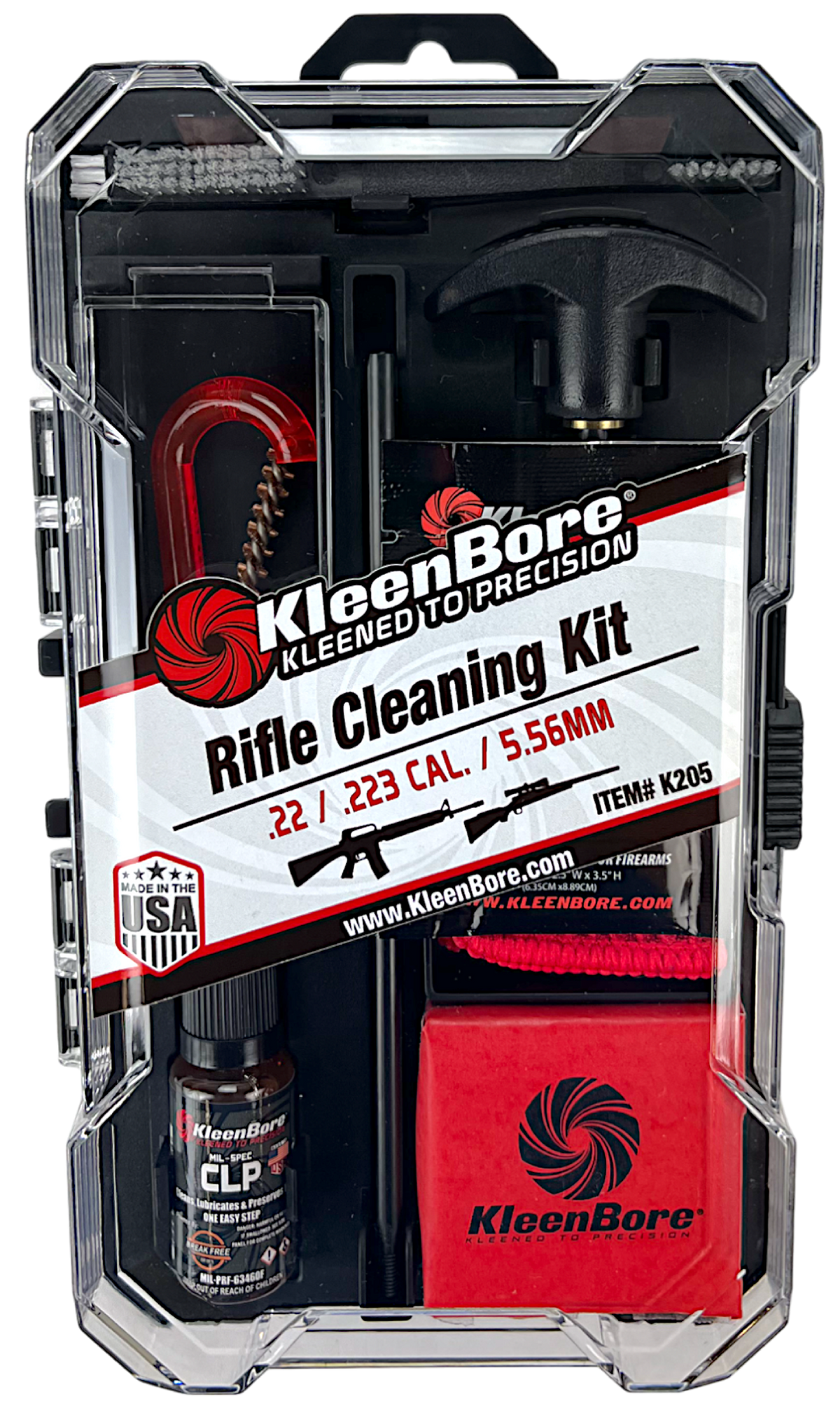 KleenBore .22/.223/5.56mm Classic Rifle Cleaning Kit