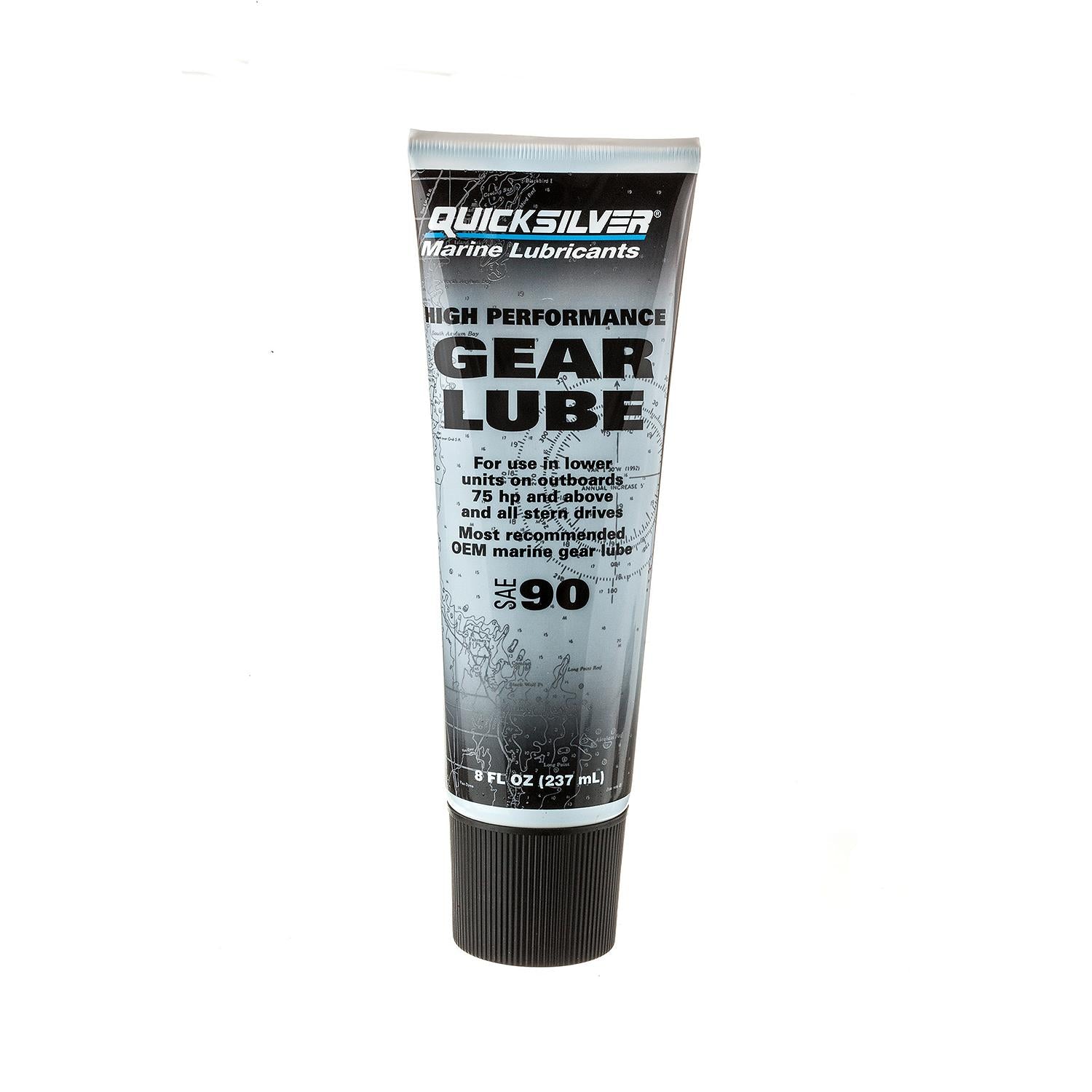 Quicksilver SAE 90 High Performance Gear Lube for Outboards and Sterndrives, 8 oz