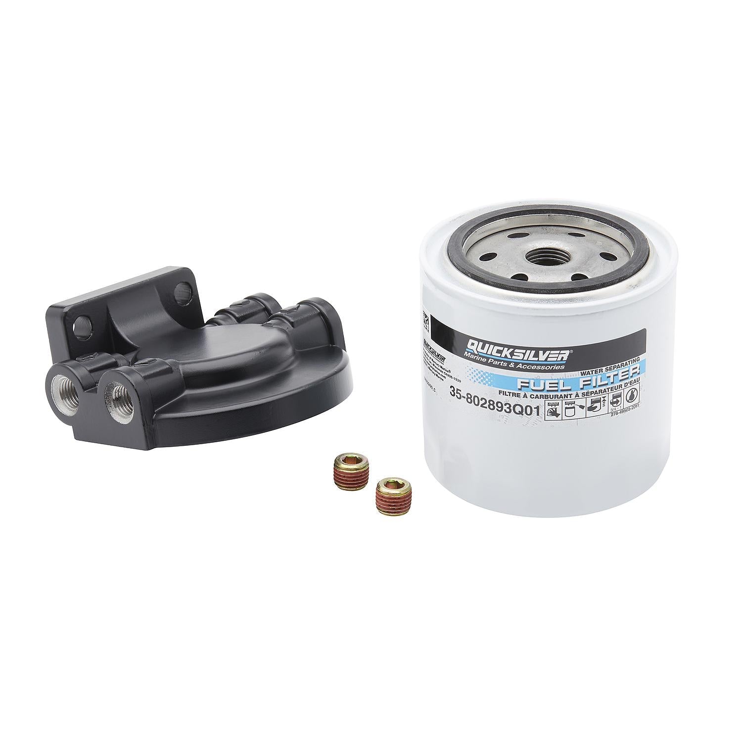 Quicksilver 802893Q4 Water Separating Fuel Filter Kit for Mercury and Mariner Outboards, MerCruiser Sterndrive and Inboard Engines