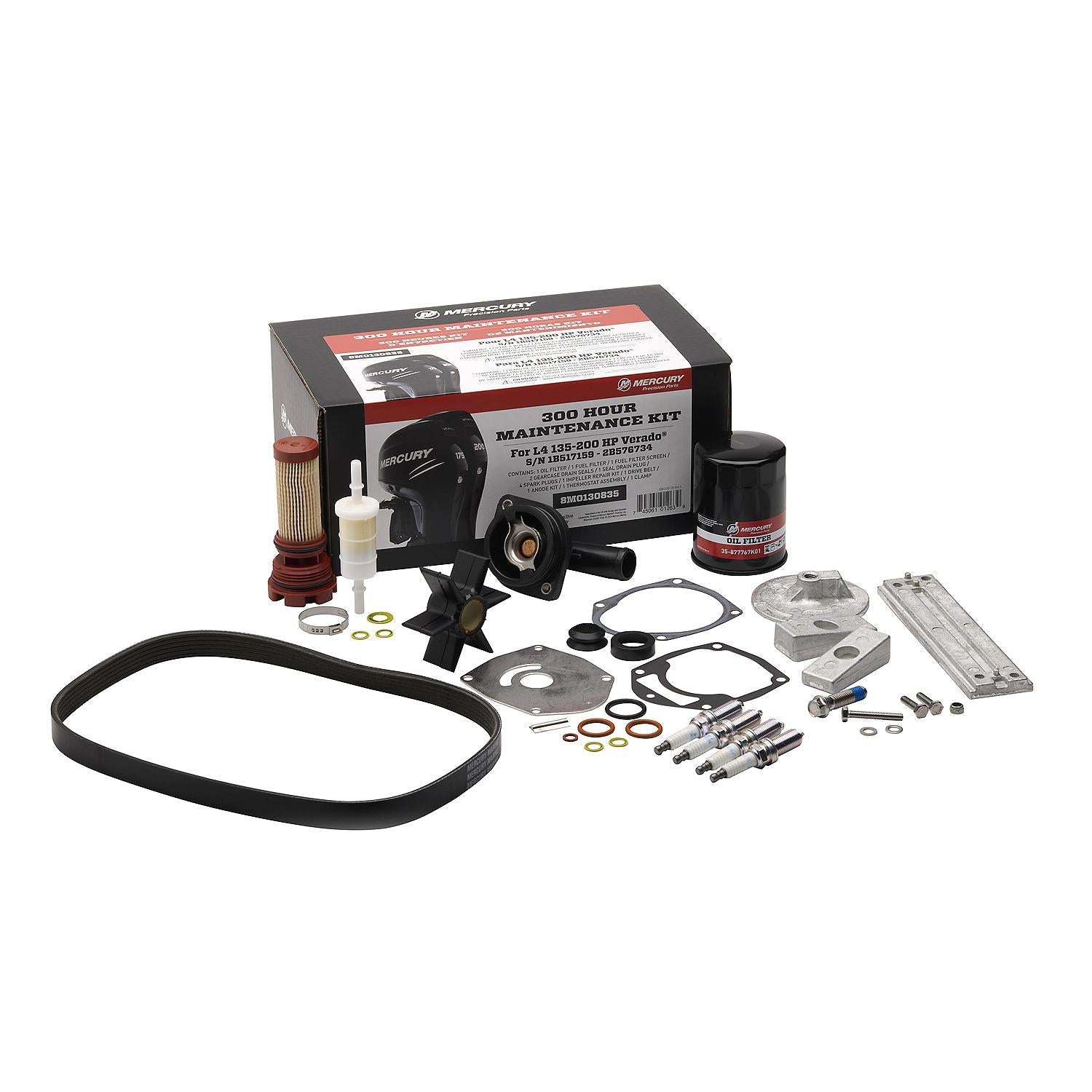 Mercury 8M0130835 135-200hp L4 Verado 300 Hour Maintenance Kit