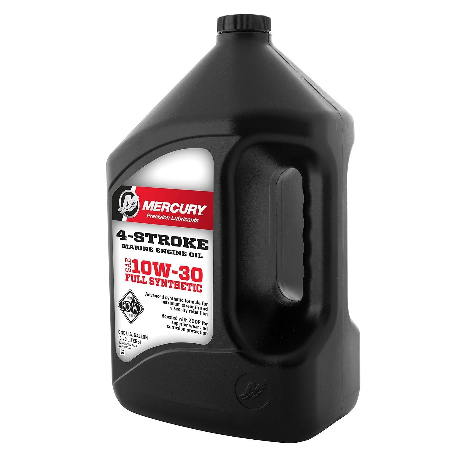 Mercury 10W-30 4-Stroke Full Synthetic Marine Engine Oil, 1 Gallon