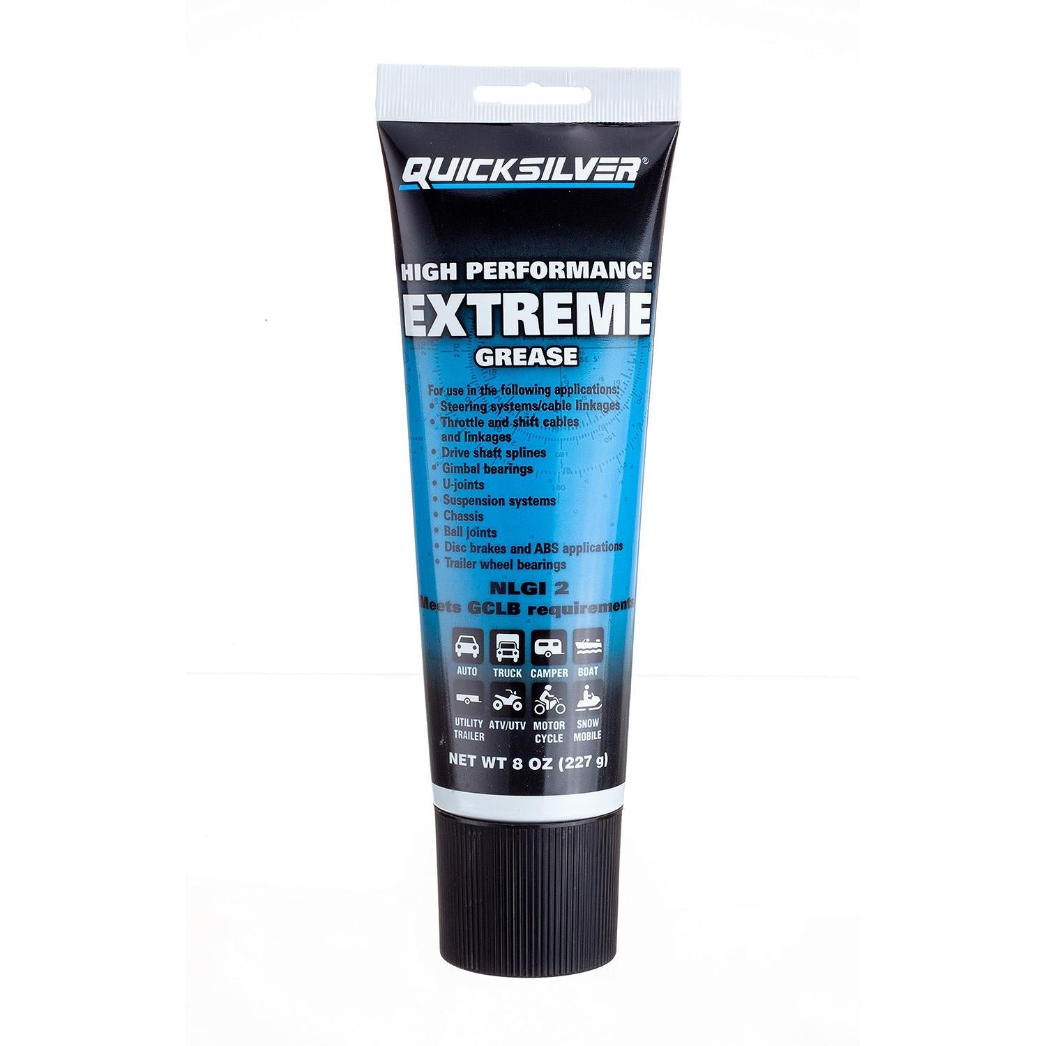 Quicksilver 8M0071838 High Performance Multi-Purpose Extreme NLGI 2 Marine Grease, 8 oz Tube