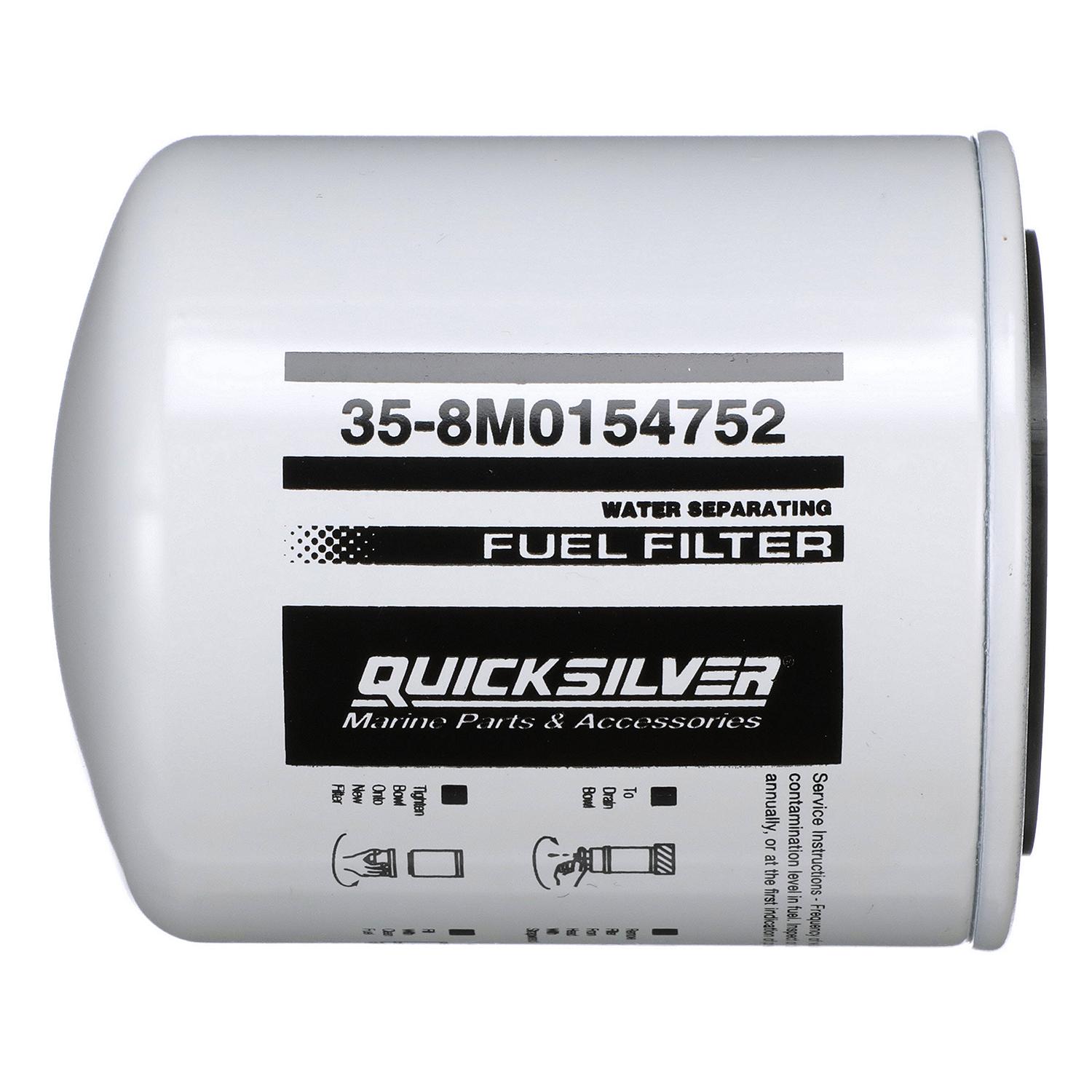 Quicksilver 8M0154752 Water Separating Fuel Filter for Select Yamaha Outboards