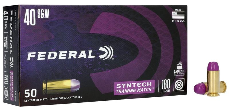Federal Syntech Training Match 40 S&W 180gr - 50 Rounds