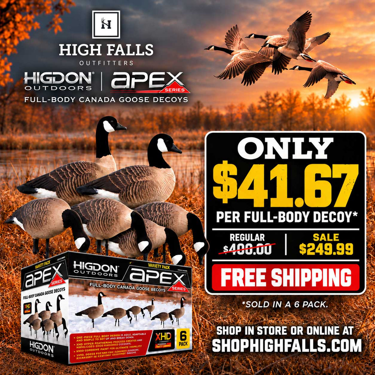 Higdon APEX Full-Size Full-Body Canada Variety Pack B