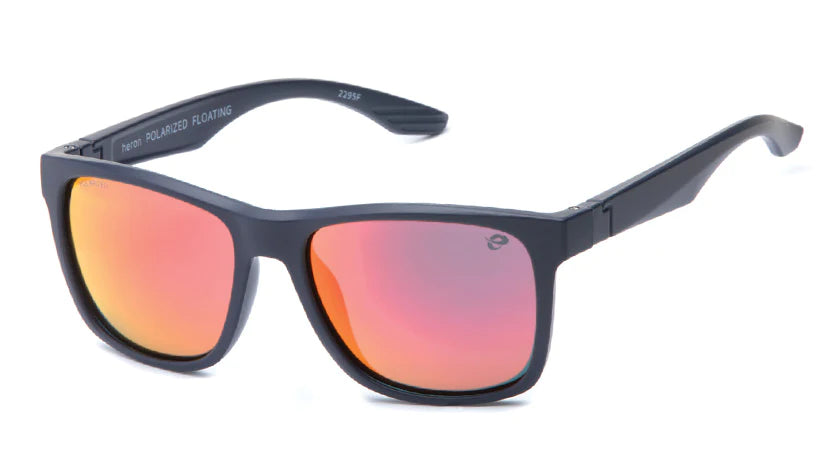 Huron Floating PL - Rubberized - Matte Navy/Ice Blue Revo Sunglasses