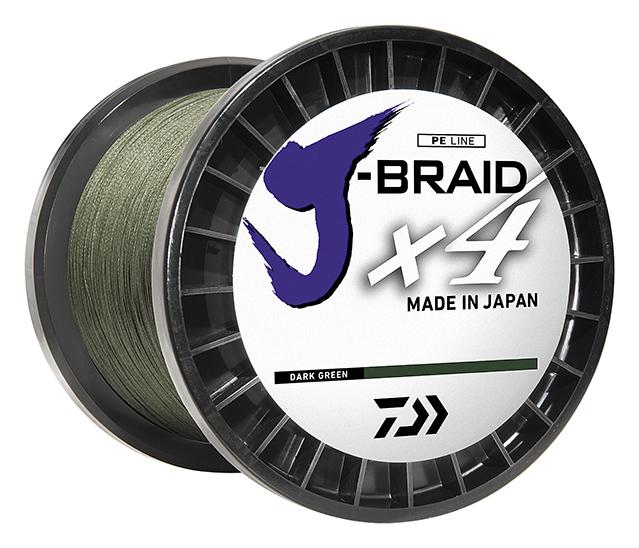 Daiwa J-Braid X4 Braided Line Dark Green