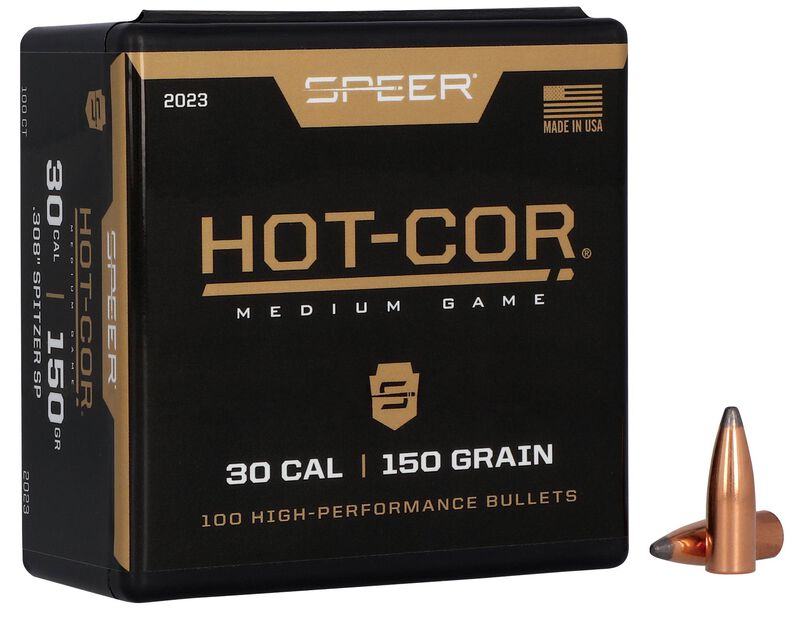 Speer Hot-Cor .308 150gr Bullets - 100 Count