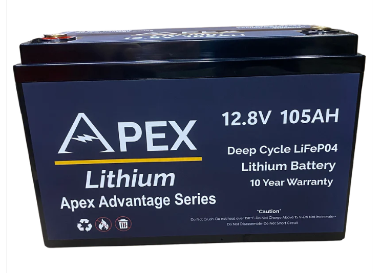 Apex Advantage Series Lithium Batteries 12V 105AH Group 24