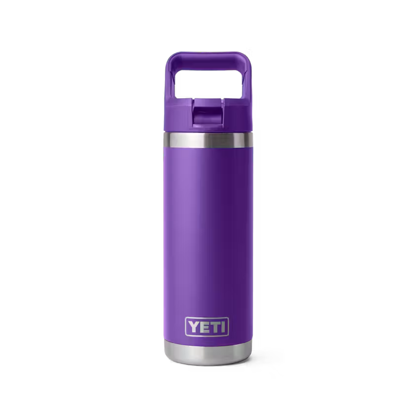 YETI Rambler 532 ML Water Bottle with Colour-Matched Straw Cap
