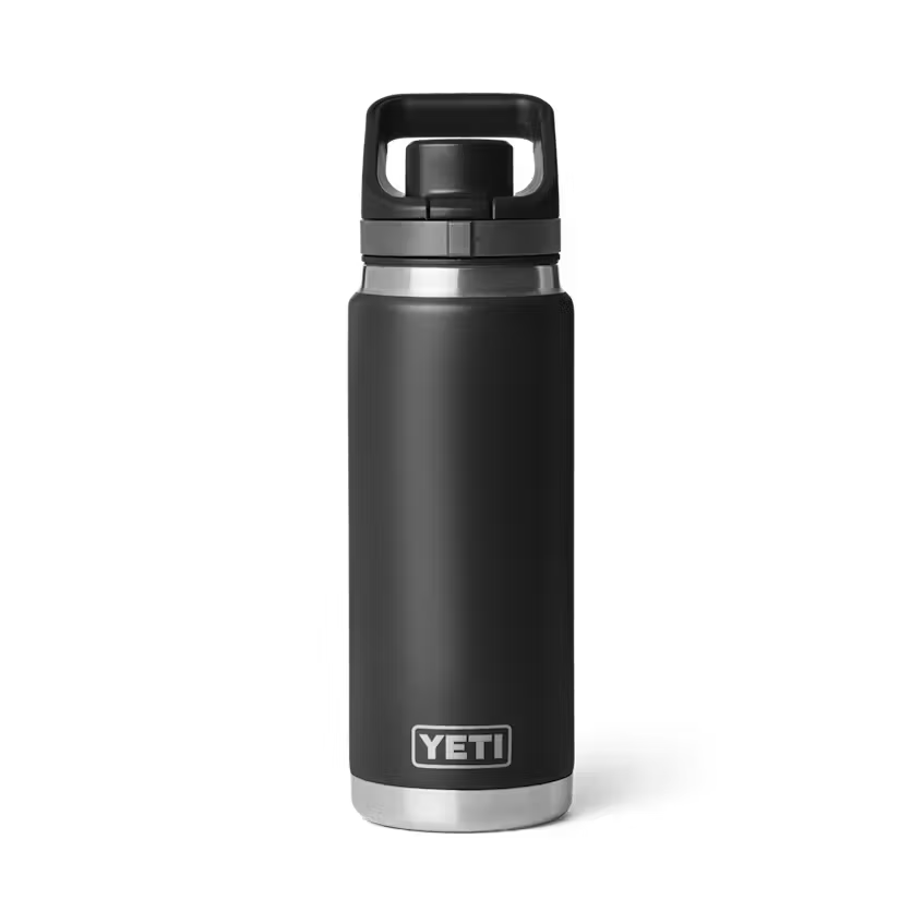 YETI Rambler 769 ML Water Bottle with Flip Chug Cap Black