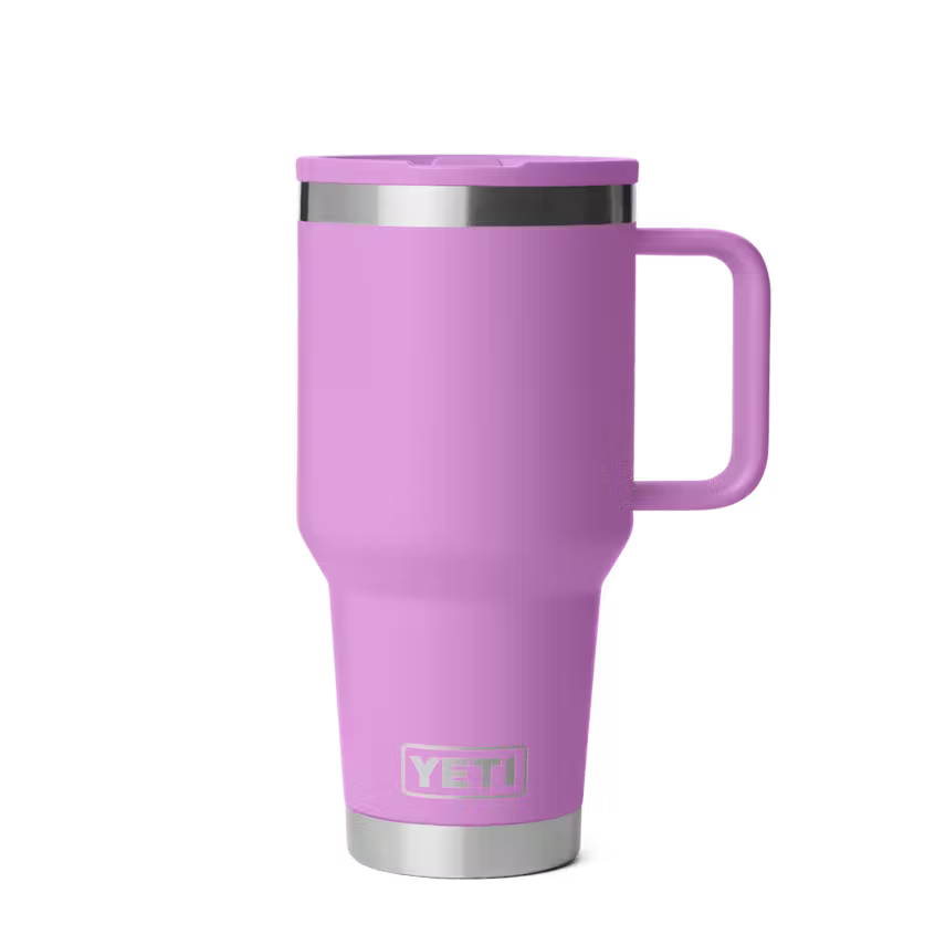 YETI Rambler 887 ml Travel Straw Mug with Colour-Matched Straw Lid Desert Bloom