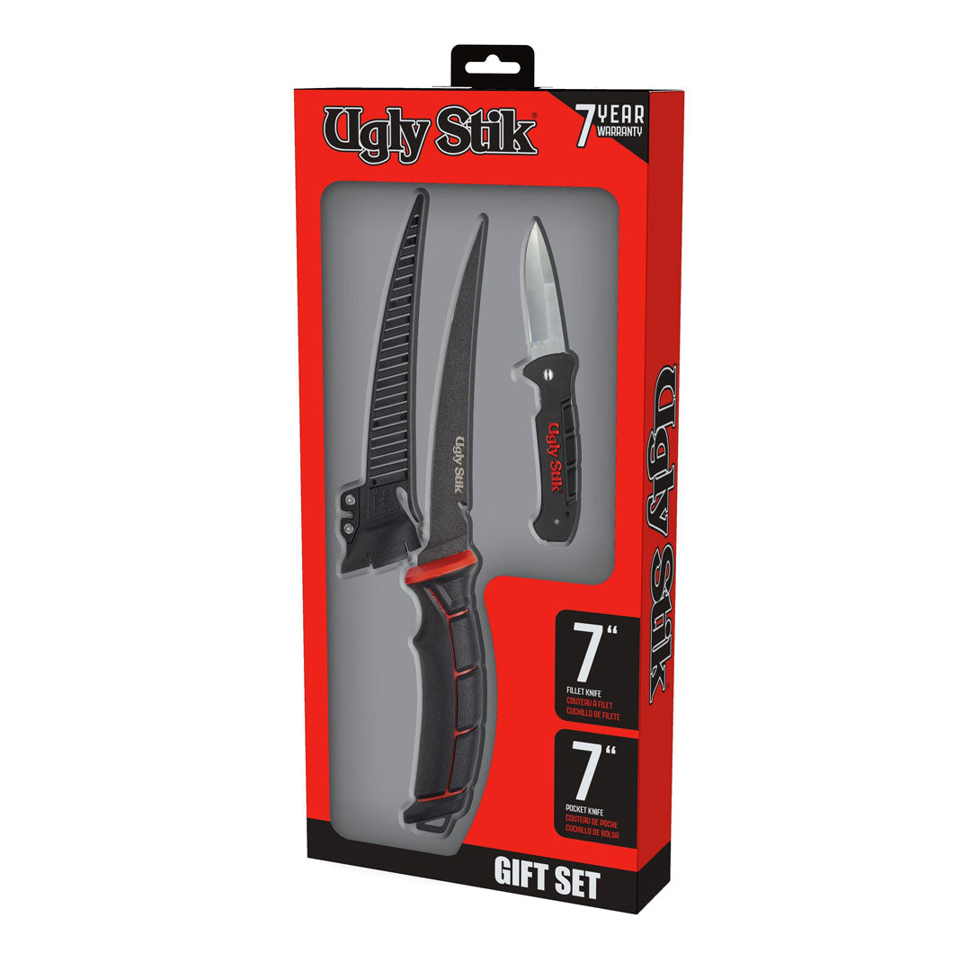 Ugly Stik Ugly Tools Fillet and Folding Knife Gift Set