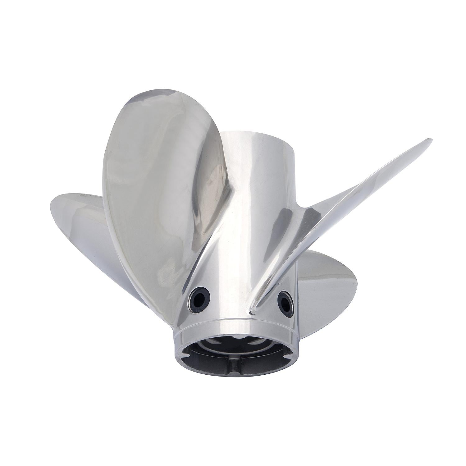 Mercury Trophy Plus 4-Blade Stainless Steel Propeller, 13.75" Diameter x 26" Pitch, Right Hand Rotation