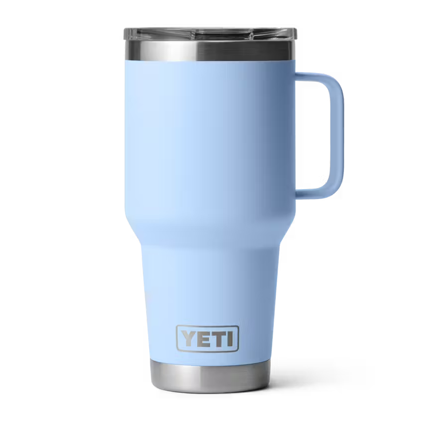 YETI Rambler 887 ML Travel Mug with Stronghold Lid Big Sky Blue