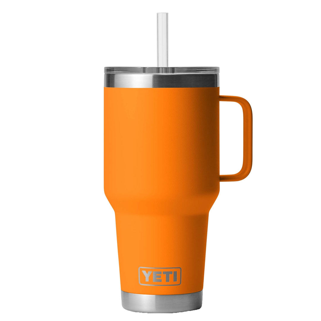 YETI Rambler 1 L Straw Mug with Straw Lid King Crab Orange