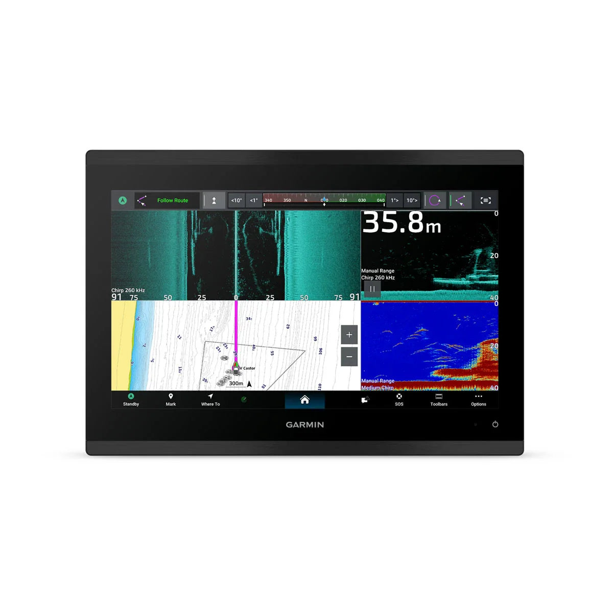Garmin GPSMAP 9013xsv with Worldwide Basemap and Sonar