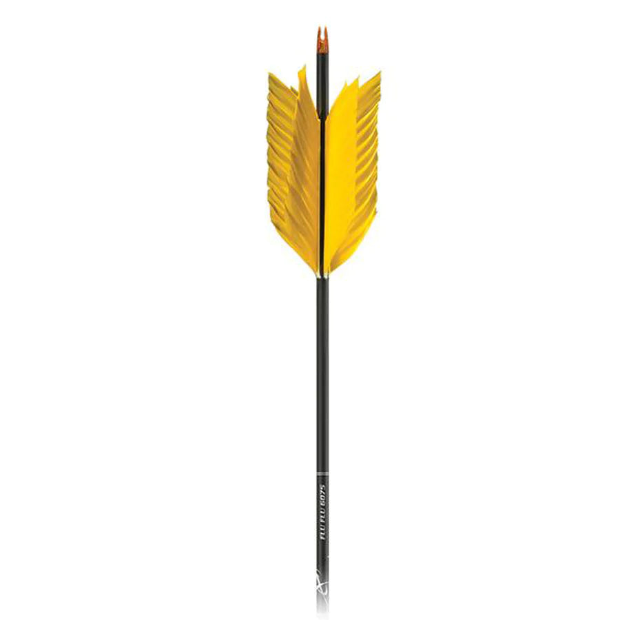 GAMEGETTER XX75 ALUM. ARROWS w/FLU FLU FEATHERS 340