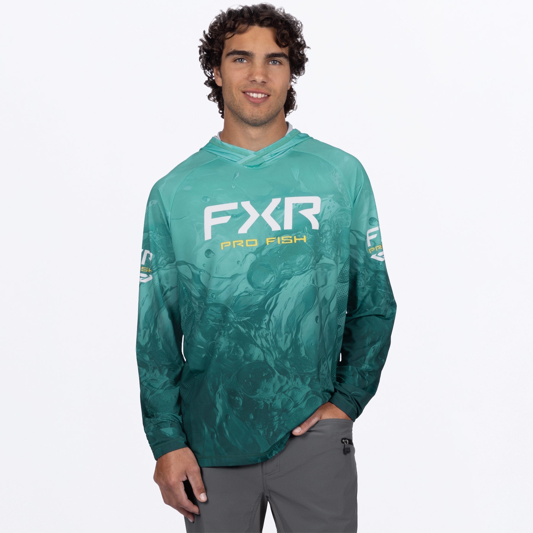 FXR Men's Derby Undertow Air UPF Pullover Hoodie