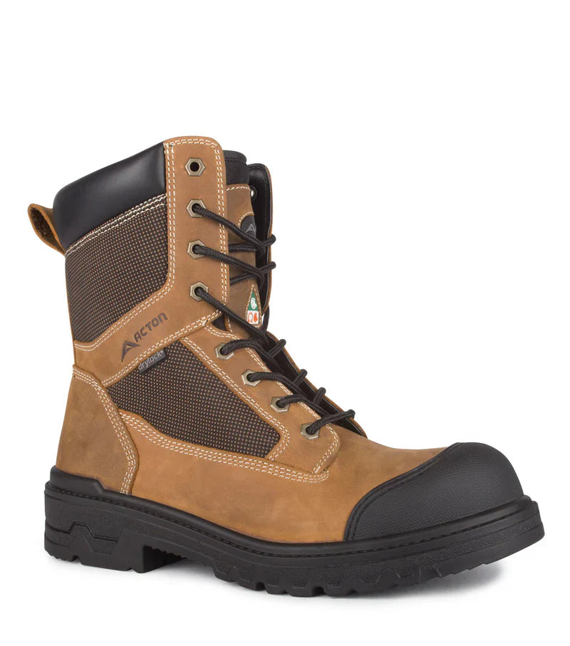 Acton Progress, Brown 8" CSA Work Boots with Waterproof Membrane