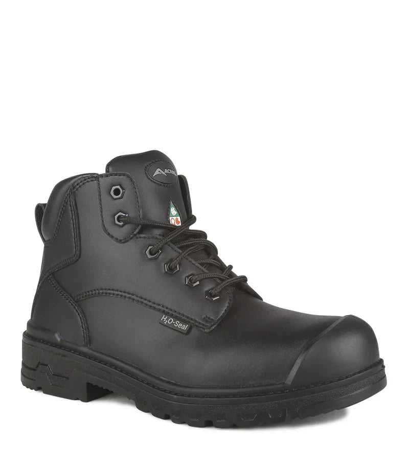 Acton Profiber Black 6'' CSA Vegan Microfiber Work Boots