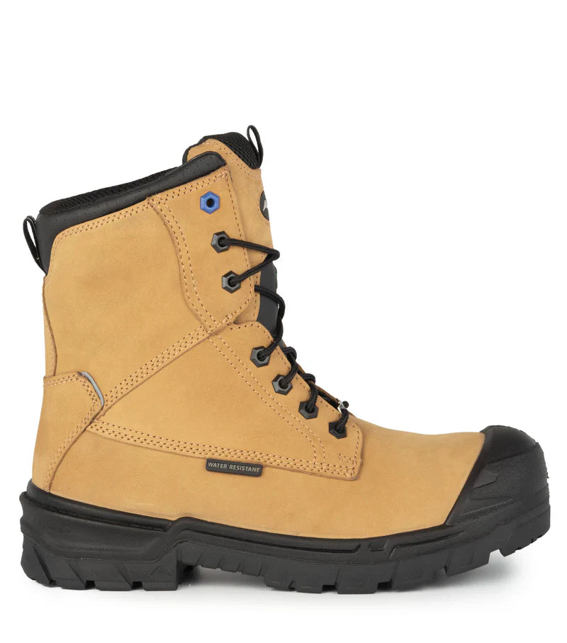 Acton G3M 8" CSA Leather Work Boots with Slip Resisting Outsole (Black/Tan)