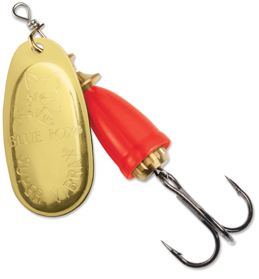 Classic Vibrax 01 Painted 18 Gold Fluo Red
