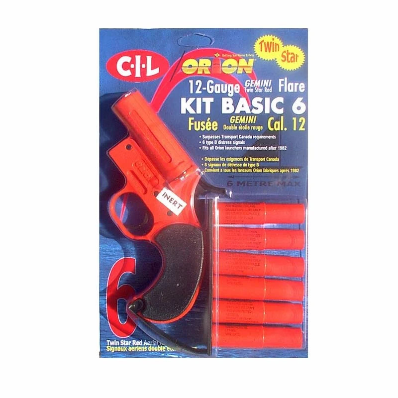 Orion Flares TWIN STAR 12 GA LAUNCHER KIT (Launcher & 6 Flares)