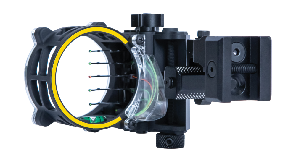 Trophy Ridge Fix 5 Picatinny Mount Bow Sight - Black / Right Hand