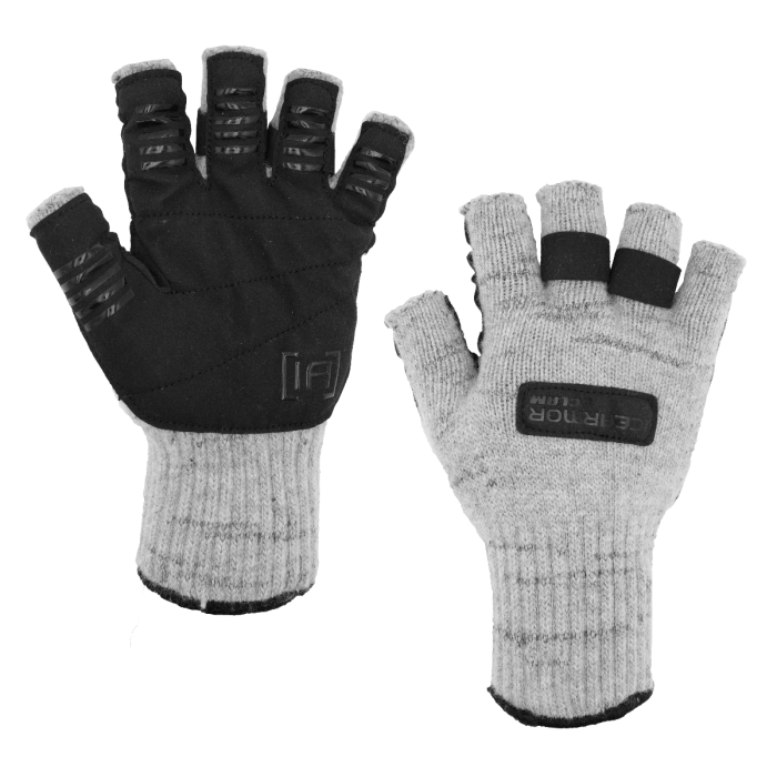 Clam Wooly Fingerless Gloves