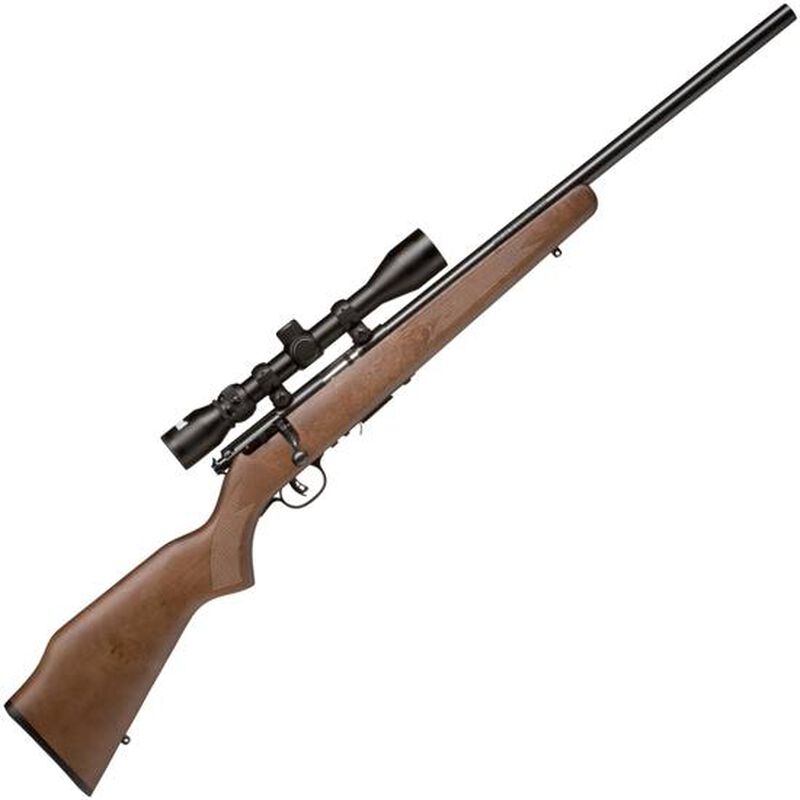 Savage Model 93R17GVXP Package Series Rimfire Bolt Action Rifle .17 HMR 21" Barrel 5 Rounds Mounted Riflescope Walnut Stock Blued Barrel
