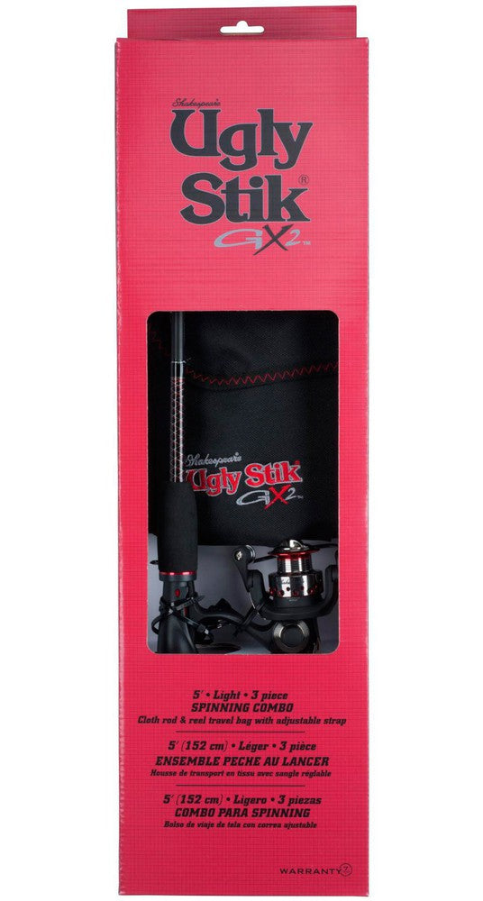 shakespeare ugly stik gx2 2 piece spinning combos GX2 LE Ice Combo Ugly Stik GX2 Youth Spinning