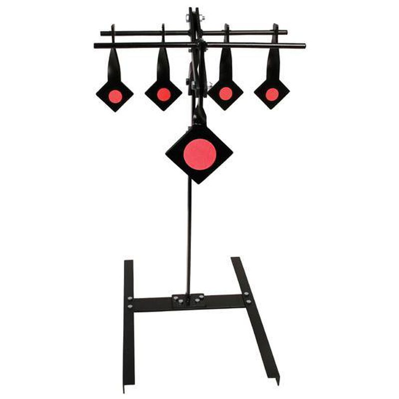 Champion .22 Auto-Reset Target with 5 Targets Rated for .22 Rimfire Steel Construction Black