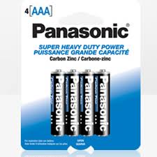 PANASONIC AAA 4 SUPER HEAVY DUTY POWER BATTERIES 4 PK