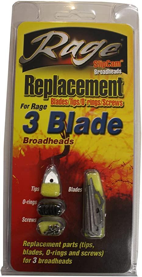 RAGE BROADHEAD BLADE REPLACEMENT KIT 3 BLADE