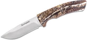 REMINGTON SPORTSMAN LARGE FIXED BLADE KNIFE REALTREE EDGE CAMO