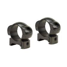 WEAVER GRAND SLAM SOLID STEEL 1" MEDIUM TOP MT. RINGS BLACK-High Falls Outfitters