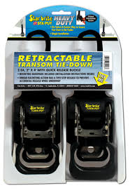 STARBRITE STA-PUT RETRACTABLE 4' TRANSOM TIE-DOWNS 2 EA.