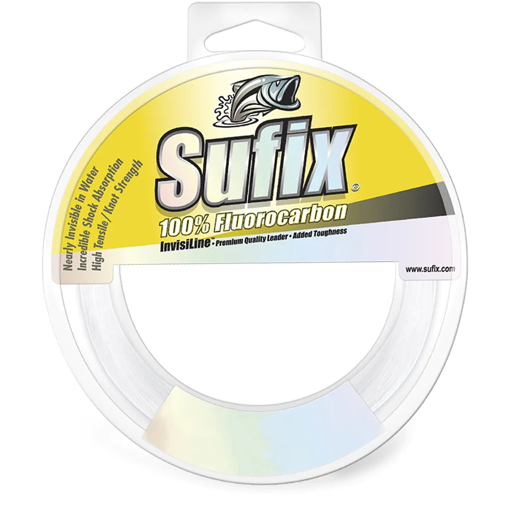 Sufix Invisiline 110 yd 50 lb Clear Fluorocarbon Leader Line