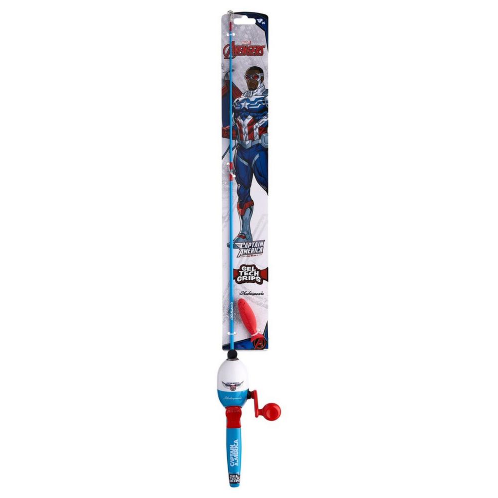 Shakespeare Marvel Captain America Beginner Kit Spincast Combos
