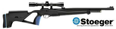 STOEGER XM1 PRECHARGED PNEUMATIC AIRGUN .22 COMBO W SIGHTS AND 4X32 SCOPE